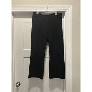 Spanx Pants Womens 1X  Black Hi Rise Flare Wide Leg Baggy Stretch Pull On Pants